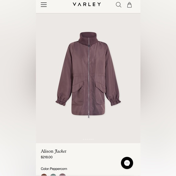 Varley Alison Jacket - Peppercorn color - size Medium - Picture 2 of 12